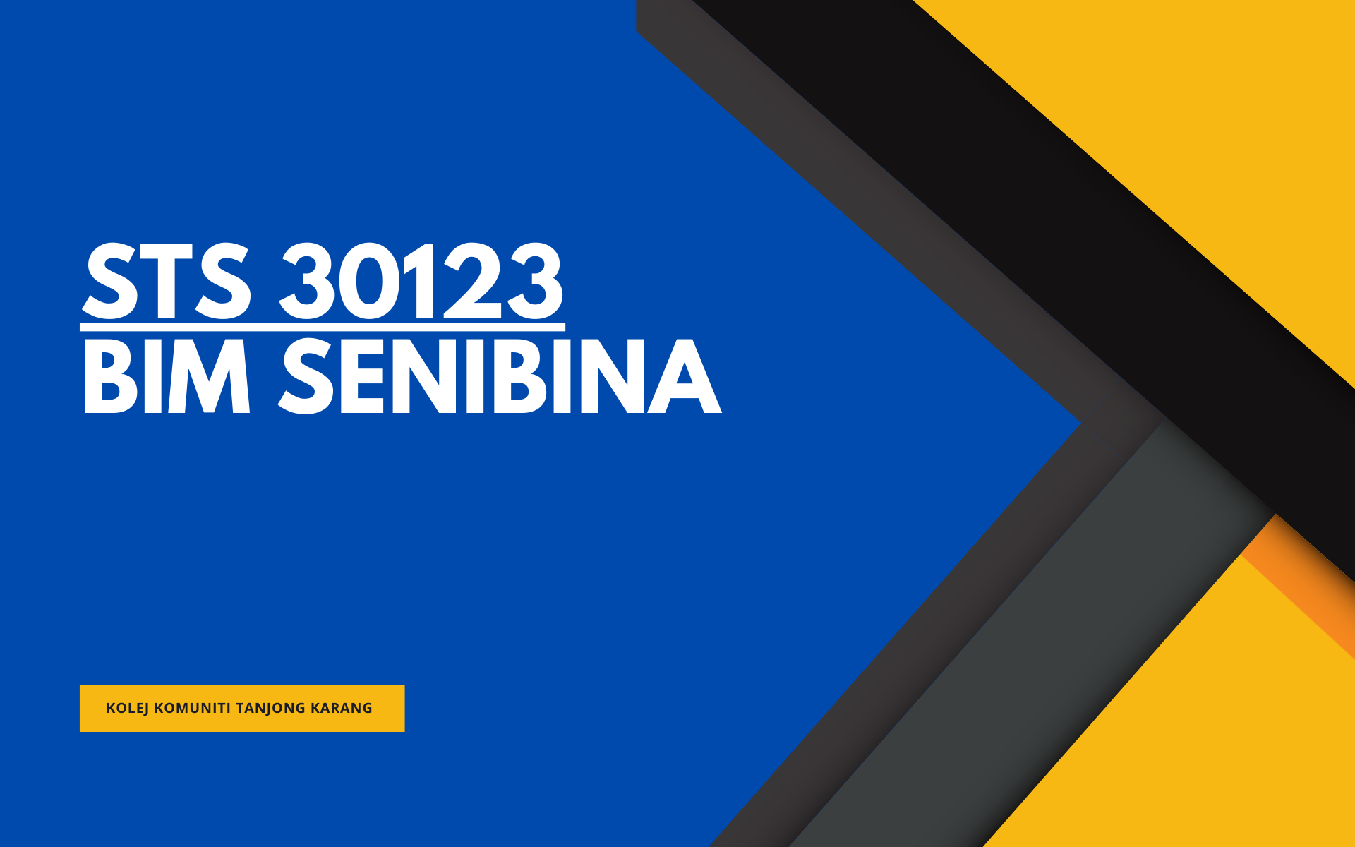 STS 30123 BIM SENIBINA