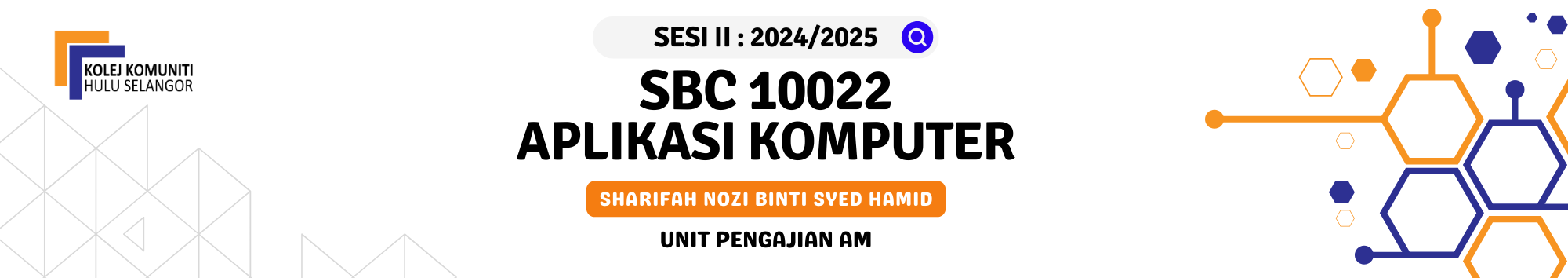 KKHS | SBC 10022 APLIKASI KOMPUTER