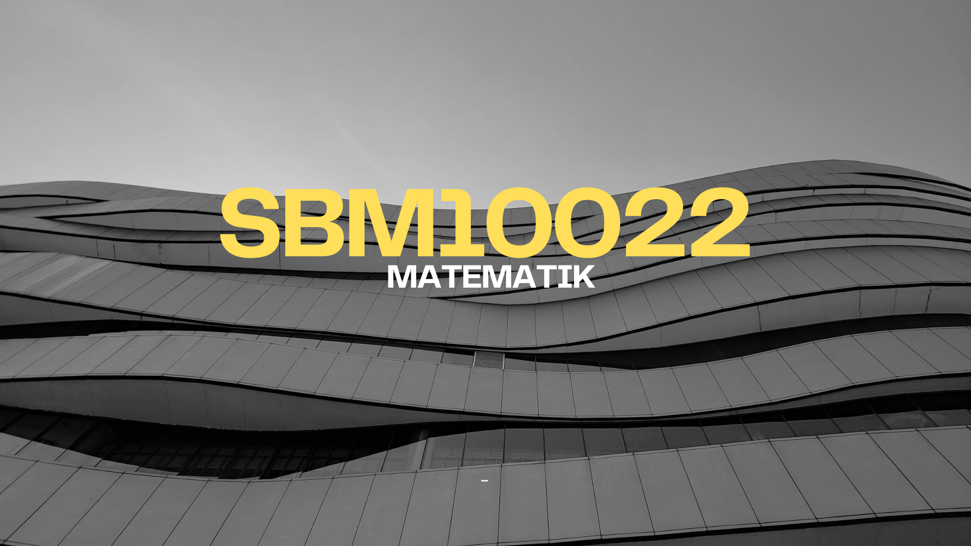 SBM10022 MATEMATIK