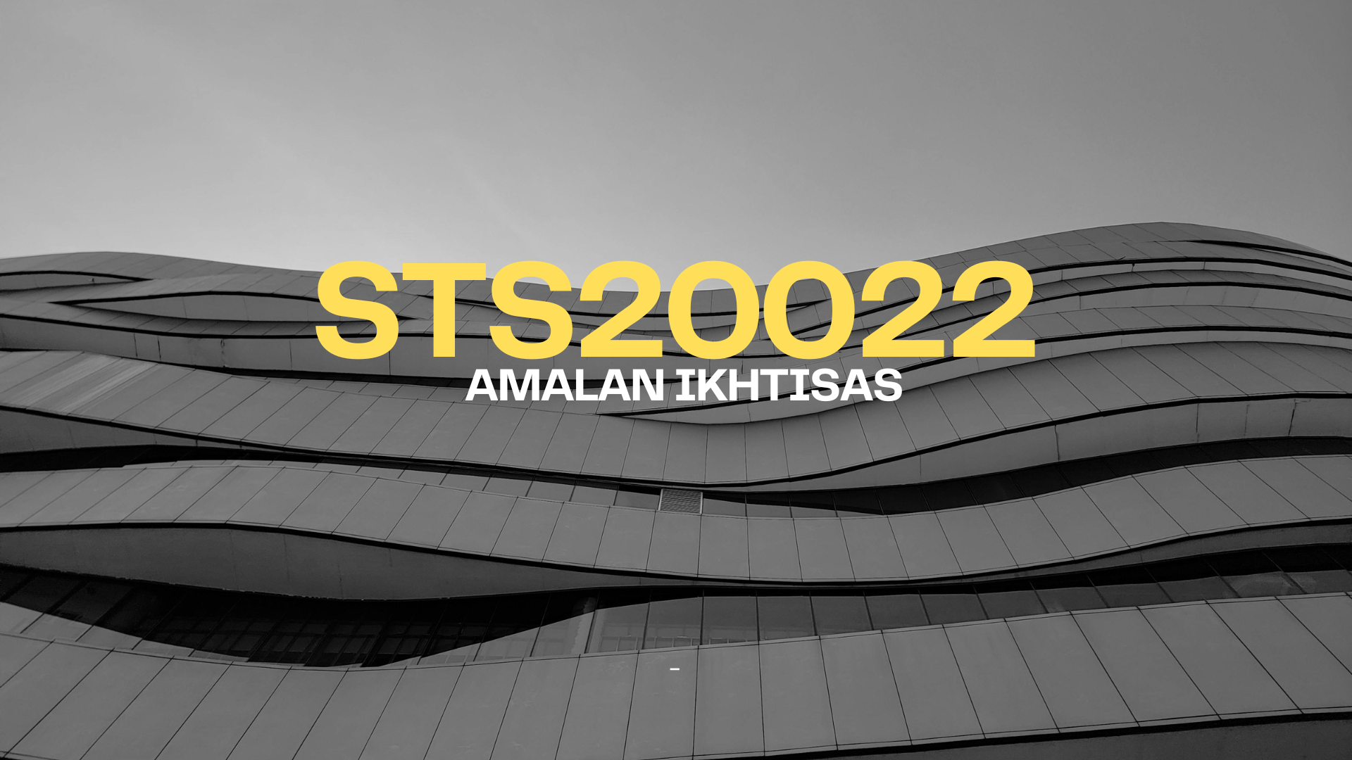 STS20022 AMALAN IKHTISAS