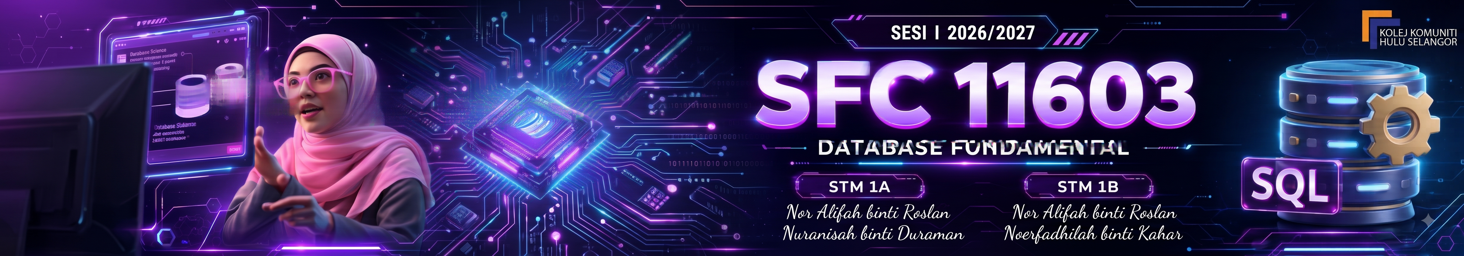 KKHS | SFC 11603 DATABASE FUNDAMENTALS