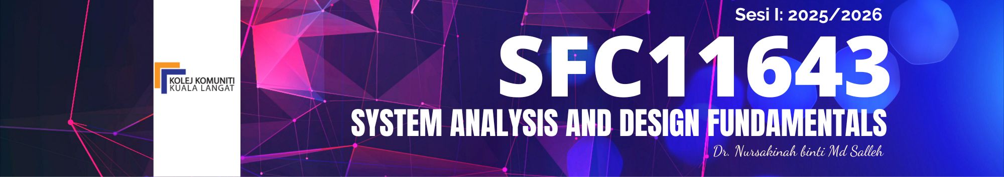 KKKL | SFC11643 SYSTEM ANALYSIS AND DESIGN