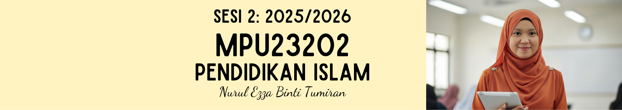 KKKL | MPU23202 PENDIDIKAN ISLAM