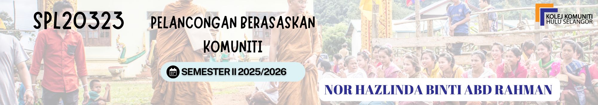 KKHS | SPL 30383 PELANCONGAN BERASASKAN KOMUNITI
