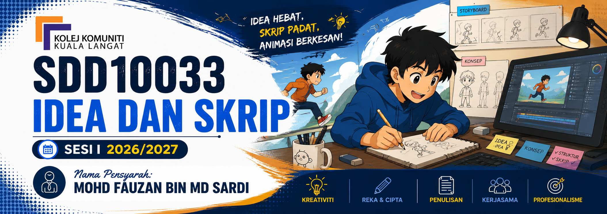 KKKL | SDD30114 PROJEK ANIMASI 2D SI 2026/2027