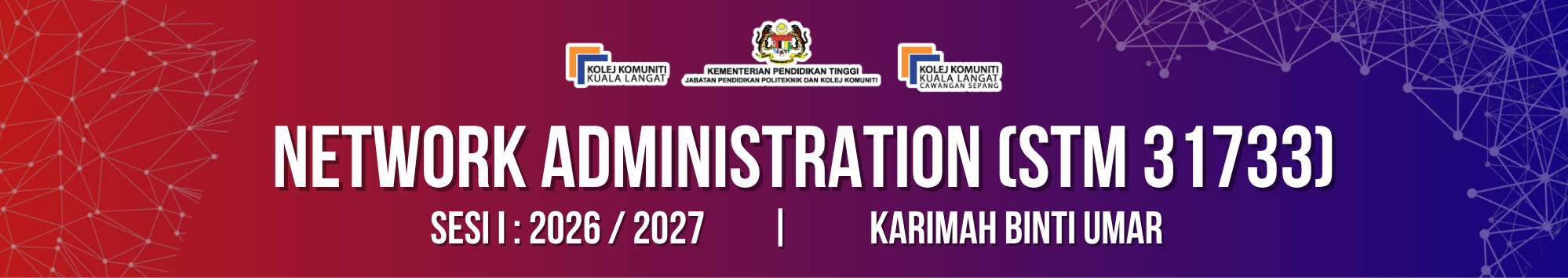 KKKL | STM31733 NETWORK ADMINISTRATION SI 2026/2027
