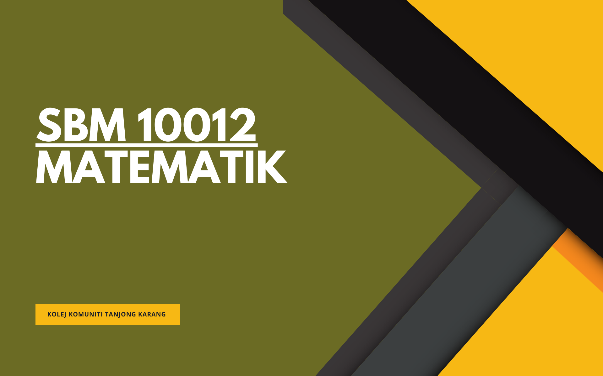 KKTK SBM 10012 MATEMATIK