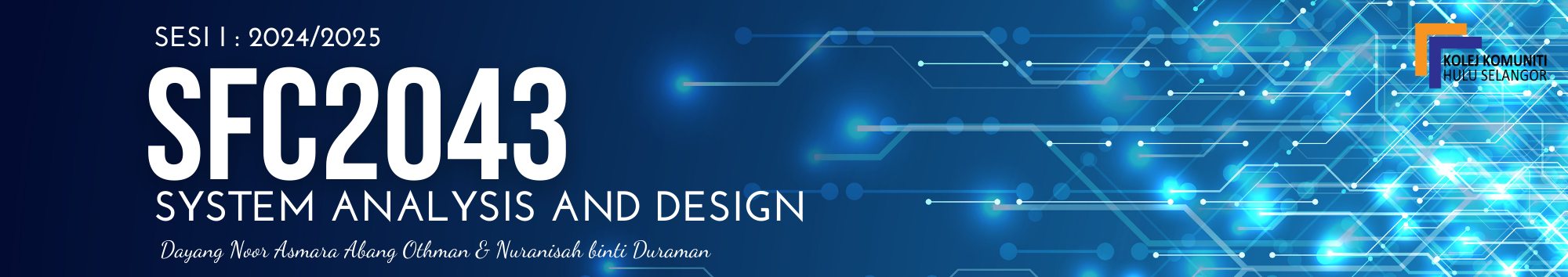 KKHS | SFC 20433 SYSTEM ANALYSIS AND DESIGN