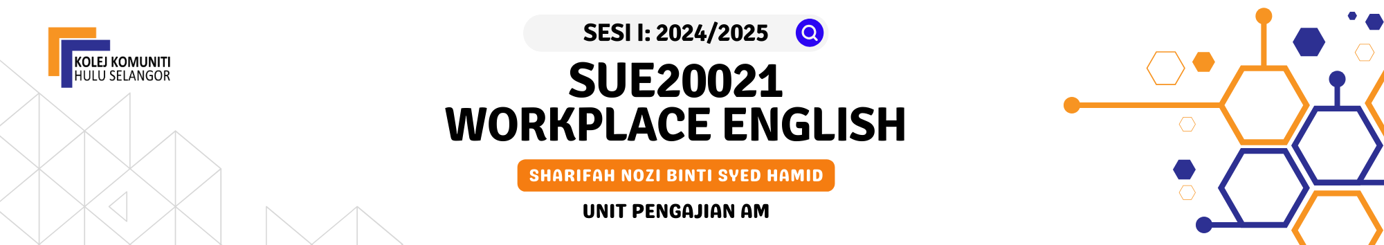 KKHS | SUE 20021 WORKPLACE ENGLISH