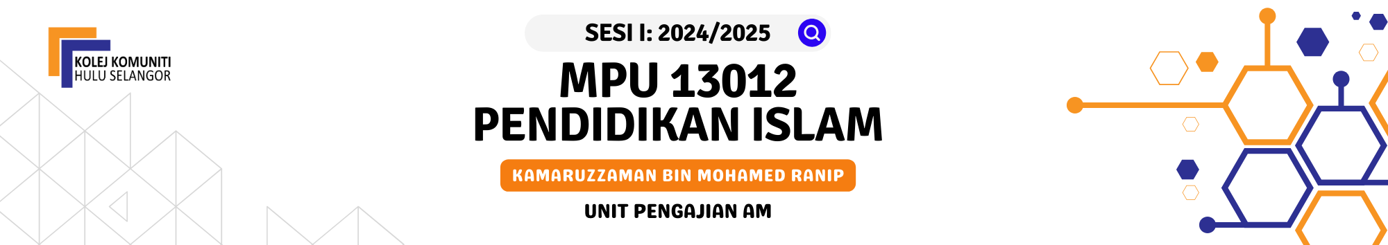 KKHS | MPU 13012 PENDIDIKAN ISLAM